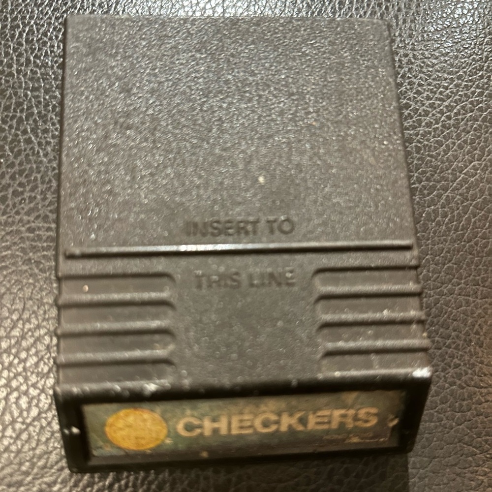 Checkers Video Game Cartridge for the Mattel Intellivision Loose Cart Only